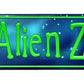 Alien Zone Metal Arrow Sign