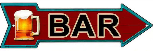 Bar Metal Arrow Sign