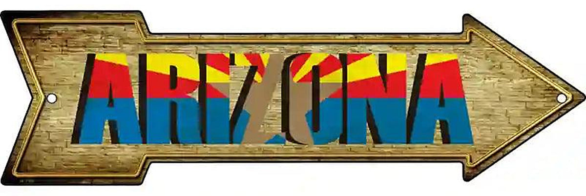 Arizona Metal Arrow Sign