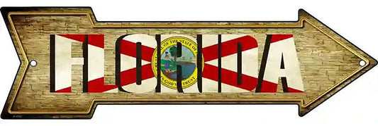 Florida Metal Arrow Sign