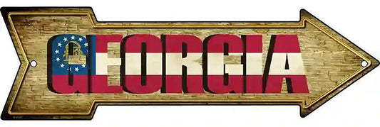 Georgia Metal Arrow Sign