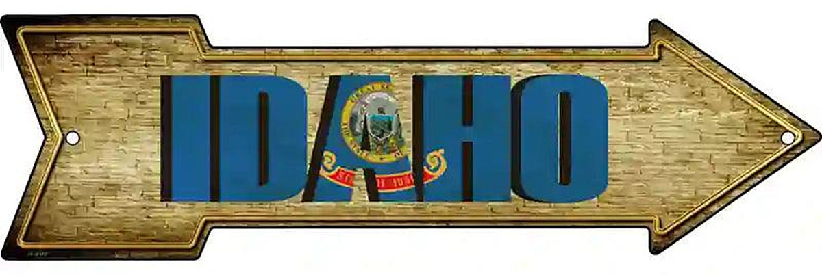 Idaho Metal Arrow Sign