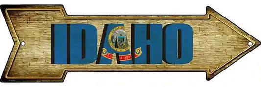 Idaho Metal Arrow Sign