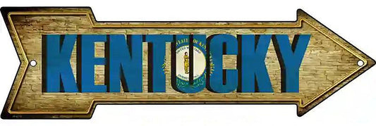 Kentucky Metal Arrow Sign