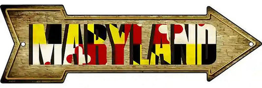 Maryland Metal Arrow Sign