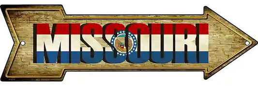 Missouri Metal Arrow Sign