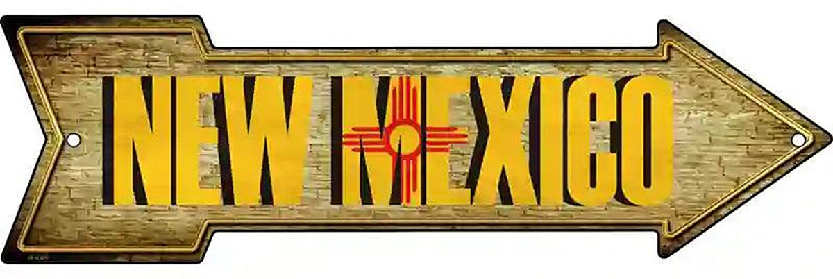 New Mexico Metal Arrow Sign