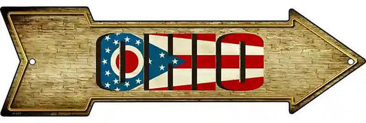 Ohio Metal Arrow Sign