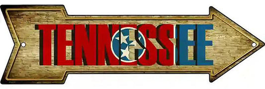 Tennessee Metal Arrow Sign