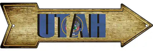 Utah Metal Arrow Sign