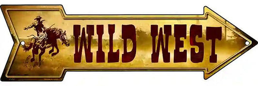 Wild West Metal Arrow Sign