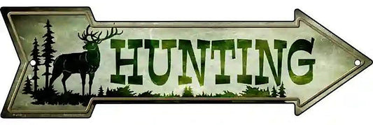 Hunting Metal Arrow Sign