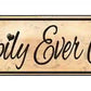 Happily Ever After Metal Arrow Sign
