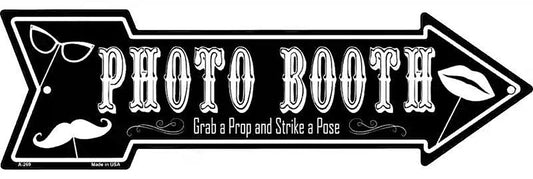 Photo Booth Metal Arrow Sign