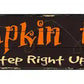 Pumpkin Toss Metal Arrow Sign