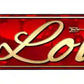 Love Metal Arrow Sign