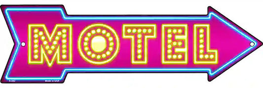 Motel Metal Arrow Sign