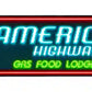 Route 66 Lodging Metal Arrow Sign