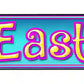 Easter Metal Arrow Sign