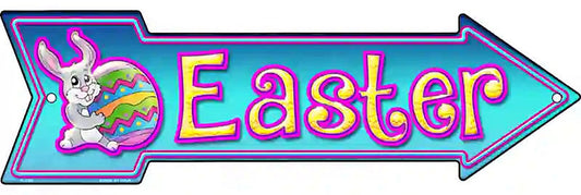 Easter Metal Arrow Sign