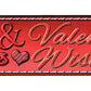 Love & Kisses Metal Arrow Sign