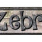 Zebras Metal Arrow Sign