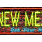 New Mexico Neon Metal Arrow Sign