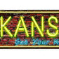Kansas Neon Metal Arrow Sign