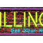 Illinois Neon Metal Arrow Sign