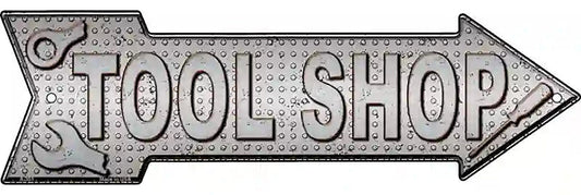 Tool Shop Metal Arrow Sign