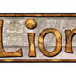 Lions Metal Arrow Sign