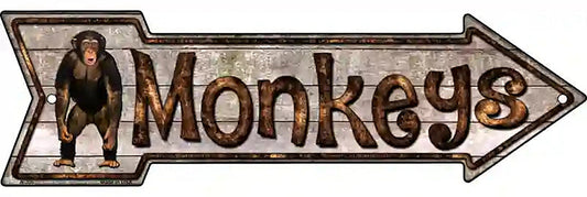 MonKey Chains Metal Arrow Sign