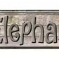 Elephants Metal Arrow Sign