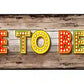 Gone To Beach Metal Arrow Sign