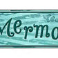 Mermaids Metal Arrow Sign