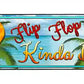 Flip Flop Metal Arrow Sign