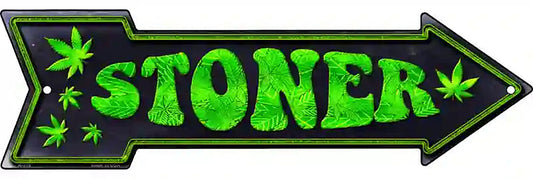 Stoner Metal Arrow Sign