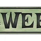 Just Weed Metal Arrow Sign