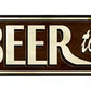 Cold Beer To Go Metal Arrow Sign