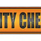 Reality Check Ahead Metal Arrow Sign