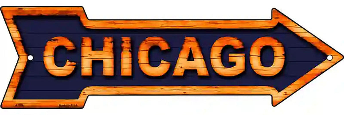 Chicago Metal Arrow Sign