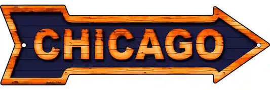 Chicago Metal Arrow Sign