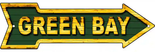 Green Bay Metal Arrow Sign