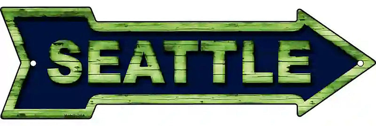 Seattle Metal Arrow Sign