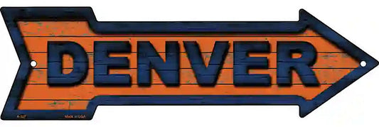 Denver Metal Arrow Sign