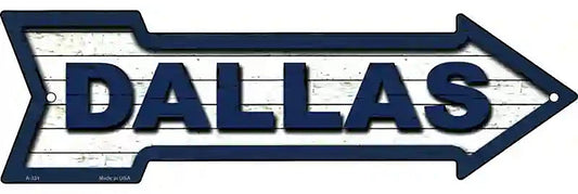 Dallas Metal Arrow Sign