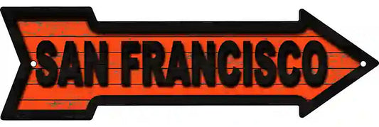 San Francisco Metal Arrow Sign