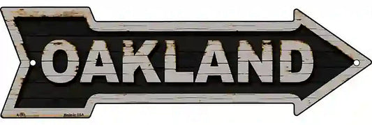 Oakland Metal Arrow Sign