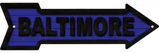 Baltimore Metal Arrow Sign