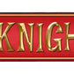 Knights Metal Arrow Sign